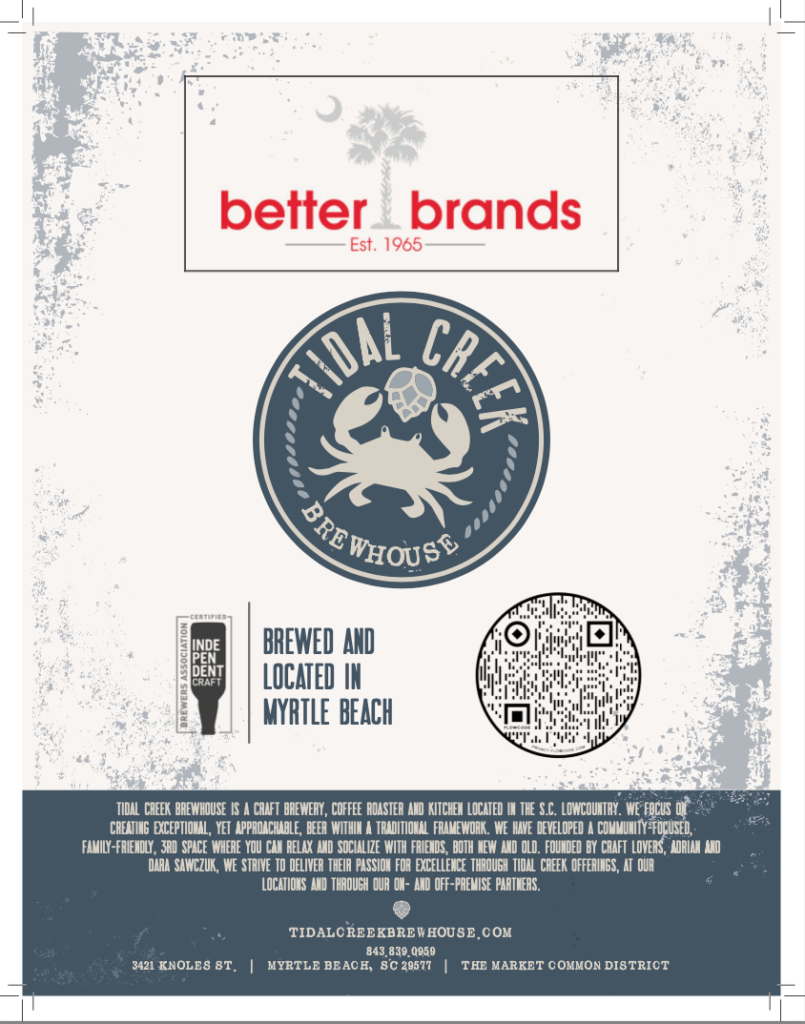better brands beer distributor sell sheet